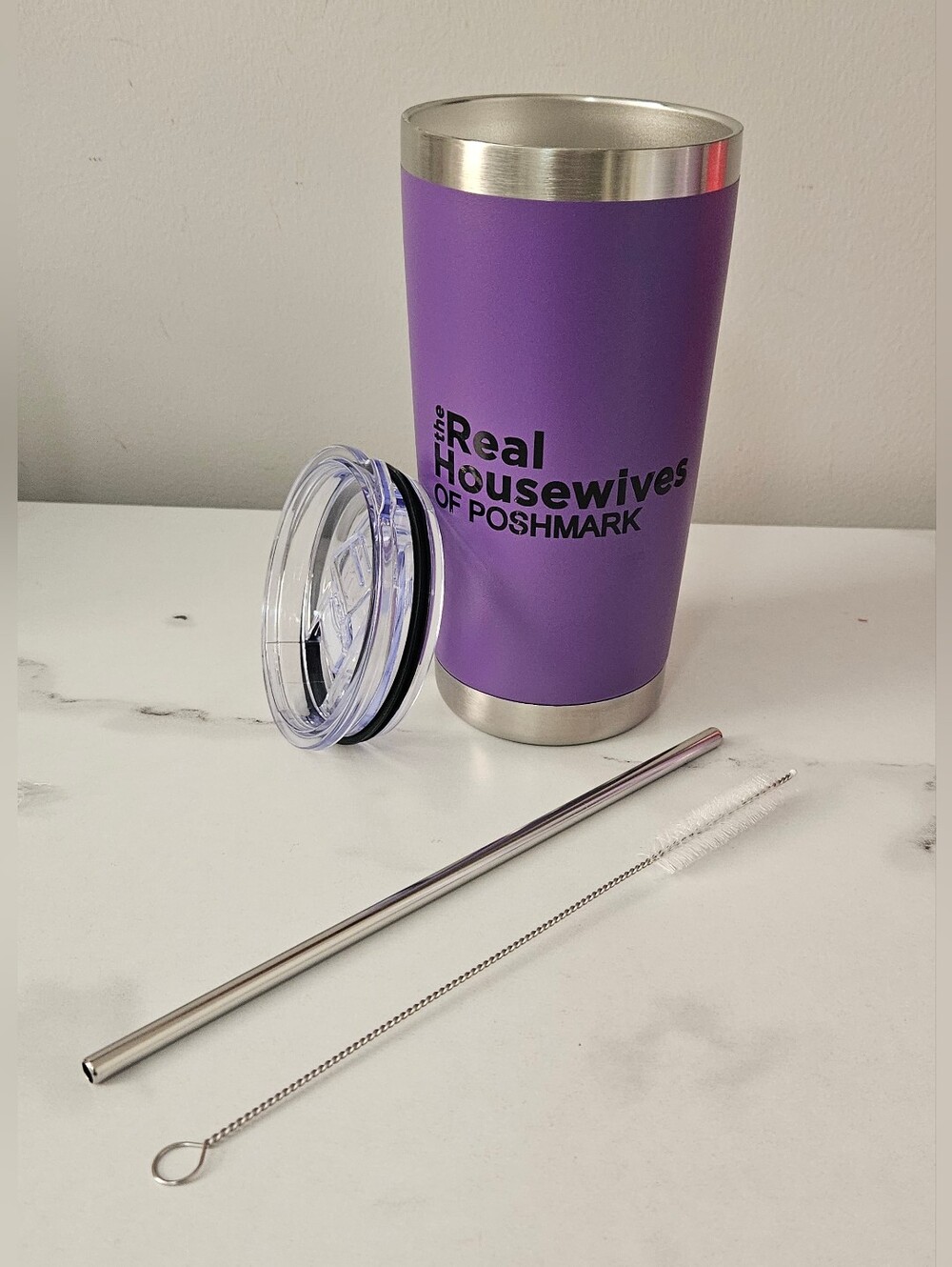 "The Real Housewives Of Poshmark" 20oz Tumbler w/ Lids & Straws- Pick 1 - Picture 6 of 13